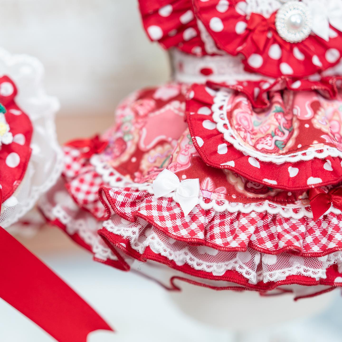 strawberry princess dog dress